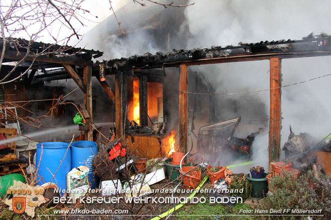 20211227 Wohnhausbrand in Traiskirchen Ortsteil Möllersdorf  Foto: Hans Dietl FF Möllersdorf