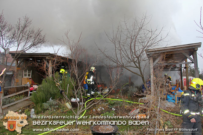 20211227 Wohnhausbrand in Traiskirchen Ortsteil Möllersdorf  Foto: Hans Dietl FF Möllersdorf