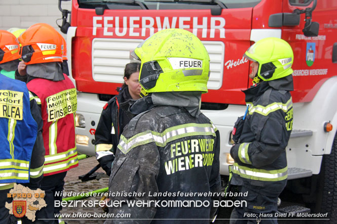 20211227 Wohnhausbrand in Traiskirchen Ortsteil Möllersdorf  Foto: Hans Dietl FF Möllersdorf