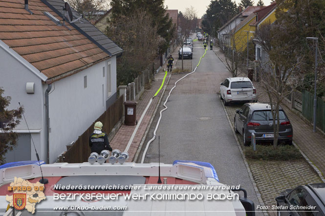 20211227 Wohnhausbrand in Traiskirchen Ortsteil Möllersdorf Foto: Stefan Schneider BFKDO Baden