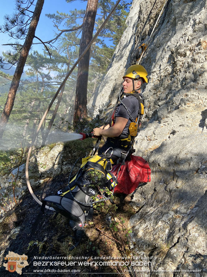 20220816 Waldbrand "Steinwand" Furth a.d.Triesting  Foto: Georg Mrvka Freiwillige Feuerwehr Baden Weikersdorf