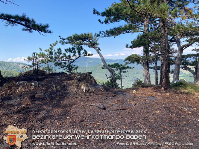 20220816 Waldbrand "Steinwand" Furth a.d.Triesting  Foto: DI Rudolf Hafellner AFKDO Pottenstein