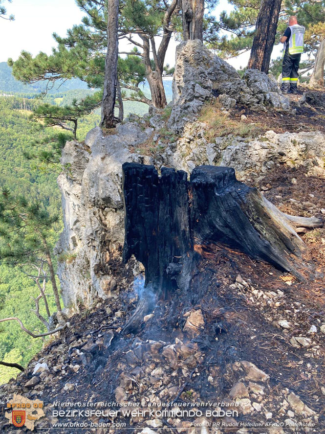 20220816 Waldbrand "Steinwand" Furth a.d.Triesting  Foto: DI Rudolf Hafellner AFKDO Pottenstein