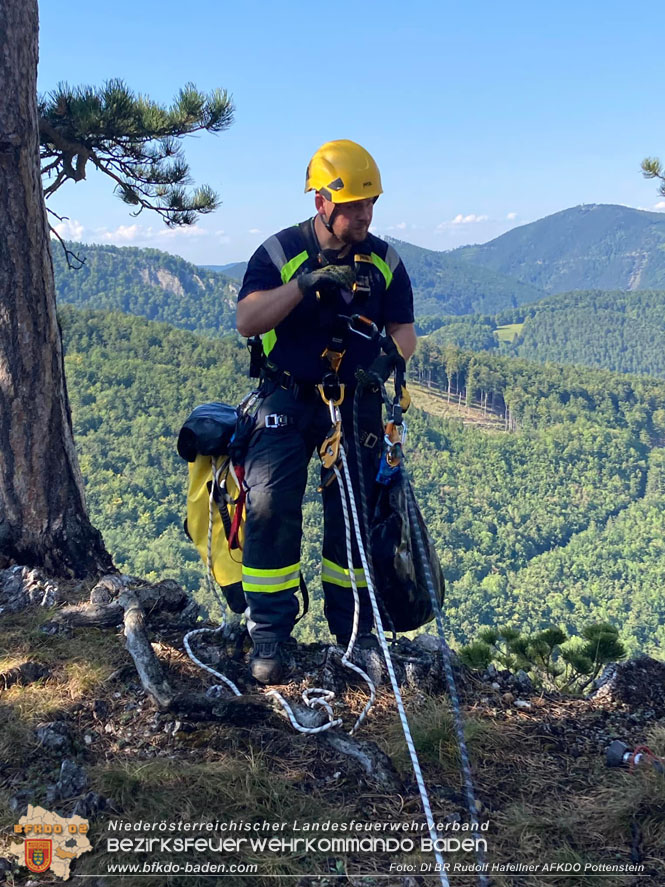 20220816 Waldbrand "Steinwand" Furth a.d.Triesting  Foto: DI Rudolf Hafellner AFKDO Pottenstein