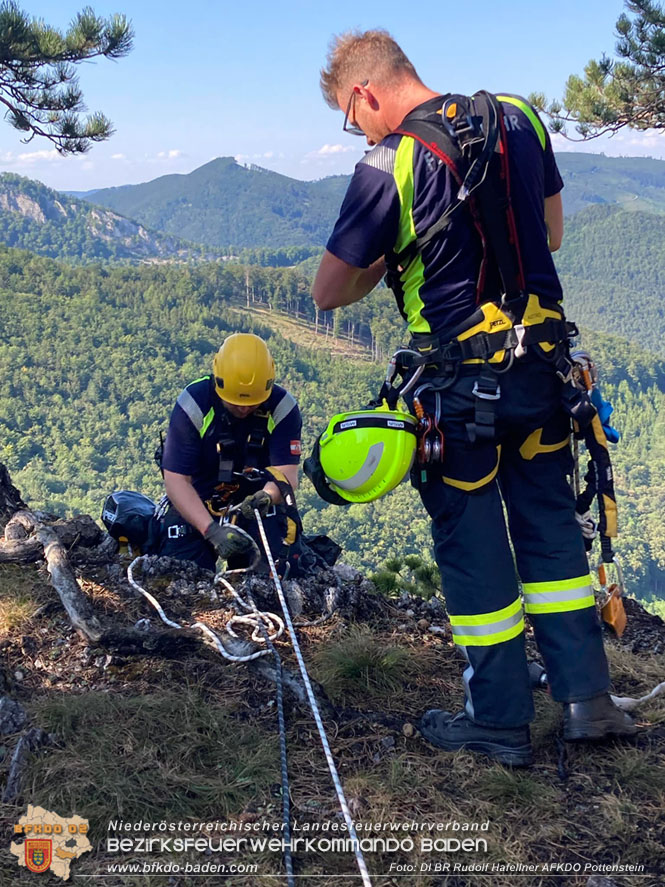 20220816 Waldbrand "Steinwand" Furth a.d.Triesting  Foto: DI Rudolf Hafellner AFKDO Pottenstein