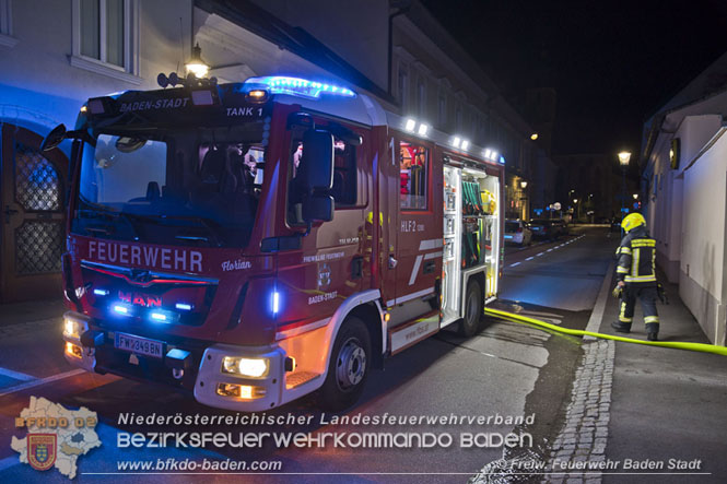 20211231 Kleinbrand in Baden  Foto: Freiwillige Feuerwehr Baden-Stadt / Stefan Schneider
