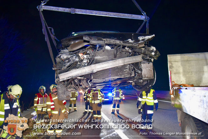 20220109 Verkehrsunfall auf der A3 bei Ebreichsdorf  Foto: Thomas Lenger Monatsrevue.at