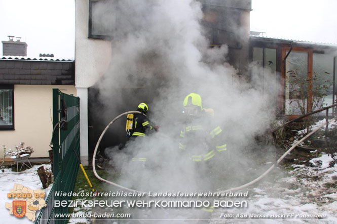 20220124 Wohnhausbrand in Berndorf - 3 Feuerwehren standen im Lscheinsatz   Foto: ASB Markus Hackl FF Pottenstein