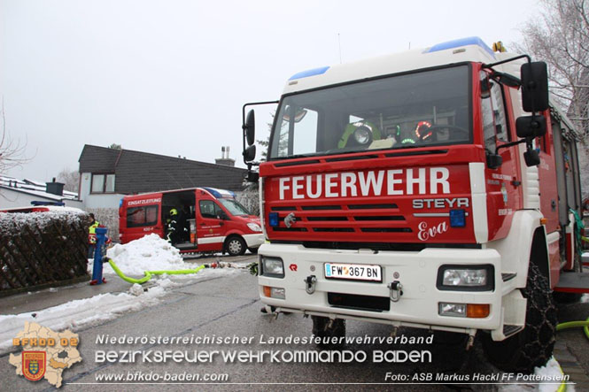 20220124 Wohnhausbrand in Berndorf - 3 Feuerwehren standen im Lscheinsatz   Foto: ASB Markus Hackl FF Pottenstein