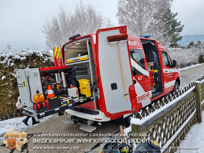 20220124 Wohnhausbrand in Berndorf - 3 Feuerwehren standen im Lscheinsatz   Foto: Stefan Schneider BFK Baden
