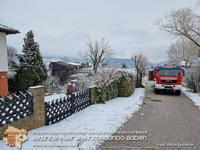 20220124 Wohnhausbrand in Berndorf - 3 Feuerwehren standen im Lscheinsatz   Foto: Stefan Schneider BFK Baden