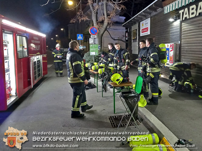 20220213 Brand in einem Badener Seniorenwohnhaus   Foto: Freiwillige Feuerwehr Baden-Stadt