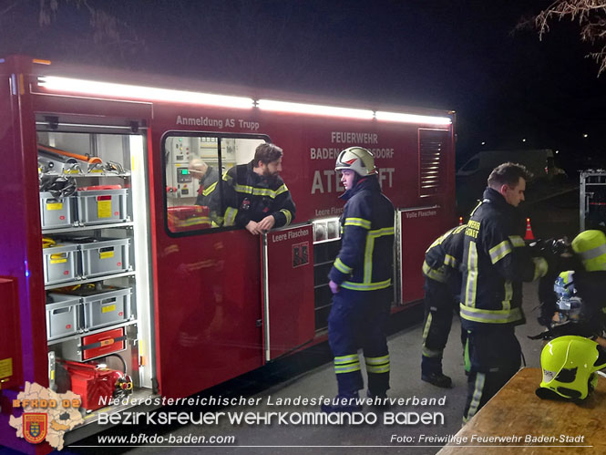 20220213 Brand in einem Badener Seniorenwohnhaus   Foto: Freiwillige Feuerwehr Baden-Stadt
