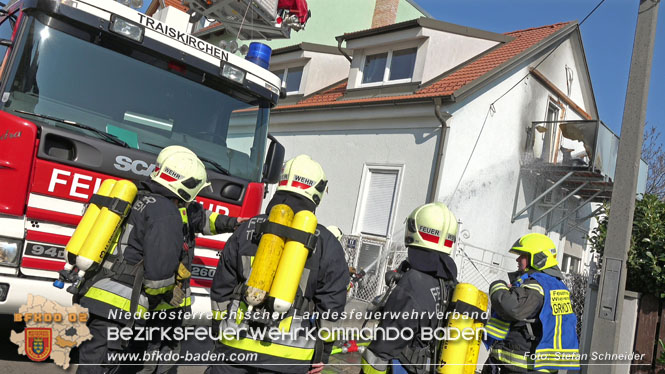 20220325 Alarmierter Wohnhausbrand in Traiskirchen   Foto: Stefan Schneider BFKDO BADEN