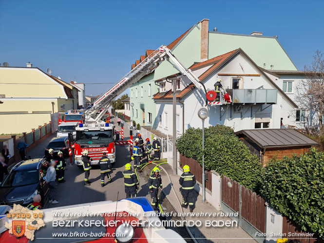 20220325 Alarmierter Wohnhausbrand in Traiskirchen   Foto: Stefan Schneider BFKDO BADEN