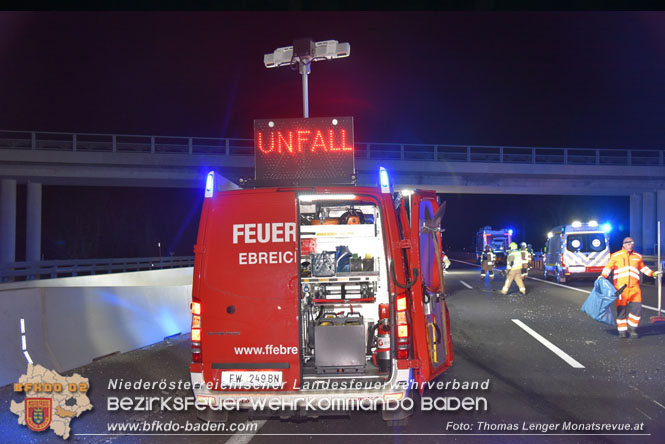 Verkehrsunfall auf der A3 - Lenker verschwunden!