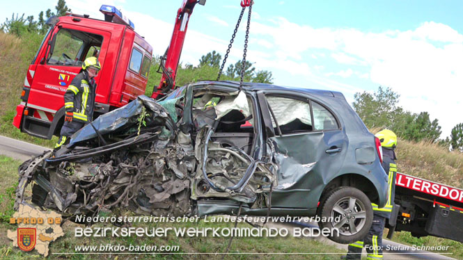 20220712 Folgenschwerer Verkehrsunfall auf der L157 Umfahrung Oeynhausen  Foto: Stefan Schneider