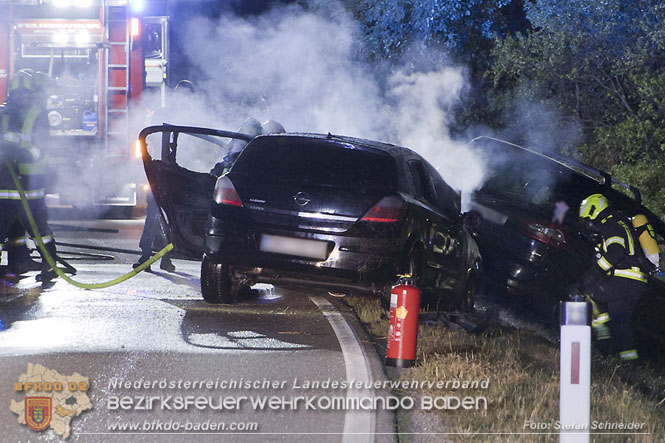 20220723 Fahrzeug fing bei Abschleppversuch Feuer  Foto: Stefan Schneider BFKDO Baden