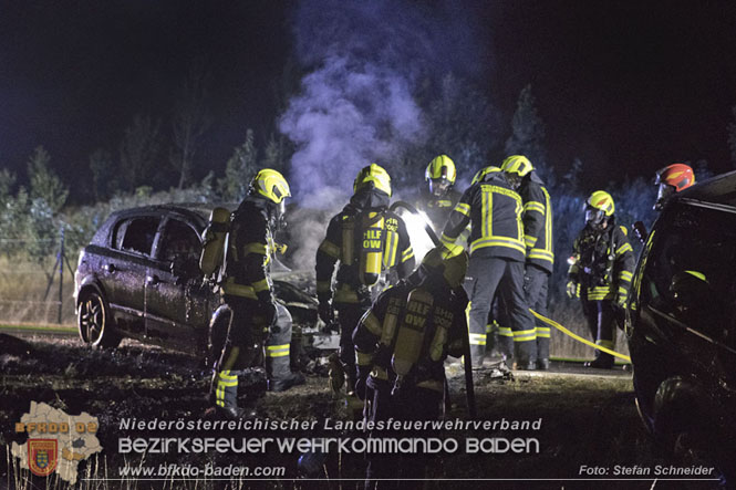 20220723 Fahrzeug fing bei Abschleppversuch Feuer  Foto: Stefan Schneider BFKDO Baden