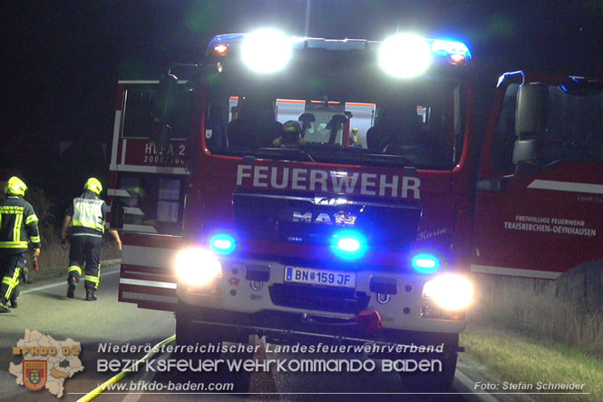 20220723 Fahrzeug fing bei Abschleppversuch Feuer  Foto: Stefan Schneider BFKDO Baden