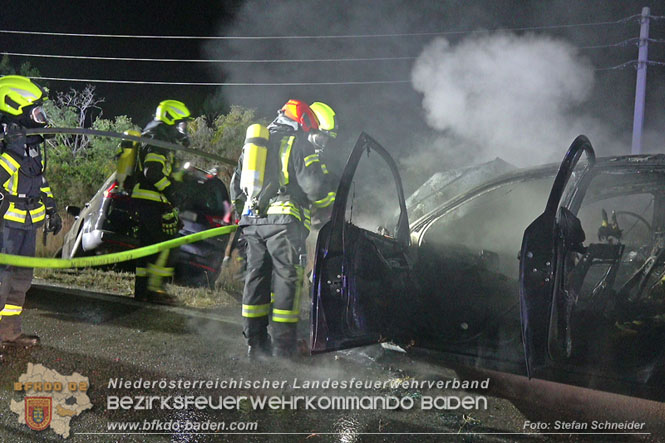 20220723 Fahrzeug fing bei Abschleppversuch Feuer  Foto: Stefan Schneider BFKDO Baden