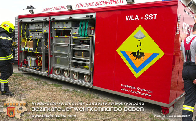 20220802 20220802 Schadstoffeinsatz wegen Gebrechen an Heizöl-Tank in Baden Ortsteil Leesdorf Foto: Stefan Schneider BFK BADEN 20220802 20220802 Schadstoffeinsatz wegen Gebrechen an Heizöl-Tank in Baden Ortsteil Leesdorf Foto: Stefan Schneider BFK BADEN