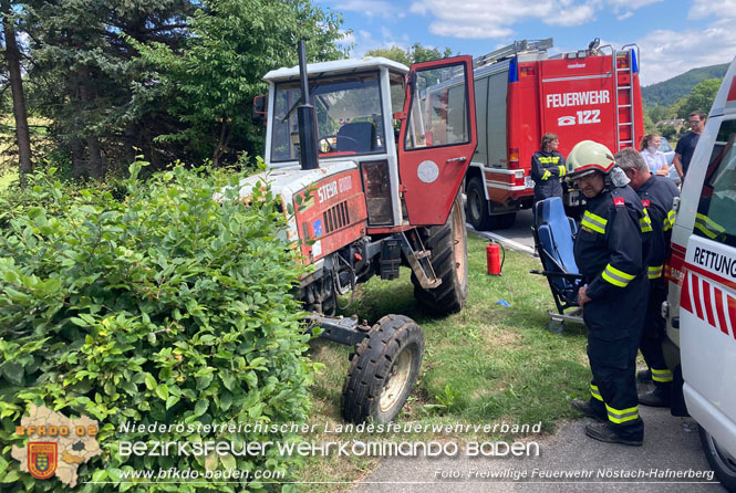 20220809 Menschenrettung wegen medizinischen Notfalls  Foto: Andreas Fischer / Freiwillige Feuerwehr Nstach-Hafnerberg