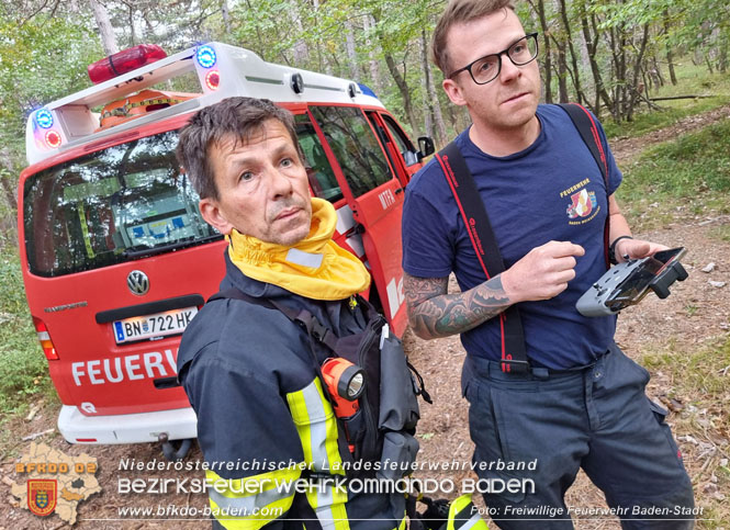 20220928 Waldbrand im Bereich Jgerhaus  Foto: Stefan Schneider Freiwillige Feuerwehr Baden-Stadt