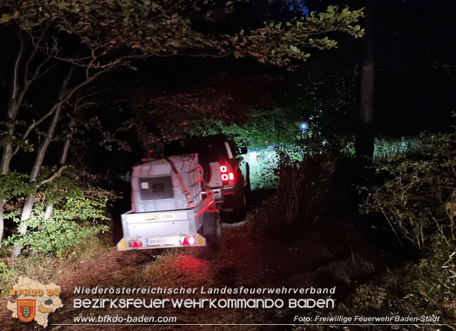 20220928 Waldbrand im Bereich Jgerhaus  Foto: Stefan Schneider Freiwillige Feuerwehr Baden-Stadt