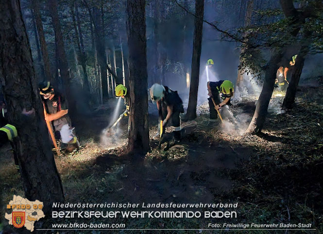 20220928 Waldbrand im Bereich Jgerhaus  Foto: Stefan Schneider Freiwillige Feuerwehr Baden-Stadt