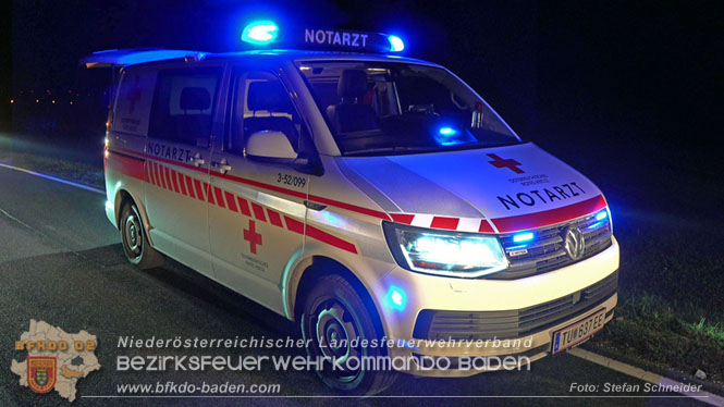 20221115 Verkehrsunfall mit Menschenrettung auf der L154 Gnseldorf - Teesdorf  Foto: Stefan Schneider BFKDO BADEN