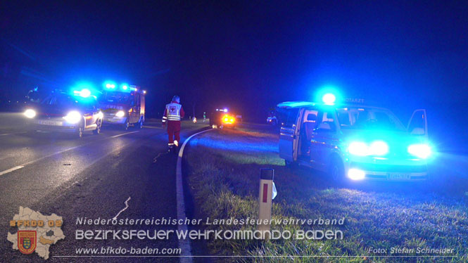 20221115 Verkehrsunfall mit Menschenrettung auf der L154 Günseldorf - Teesdorf Foto: Stefan Schneider BFKDO BADEN 20221115 Verkehrsunfall mit Menschenrettung auf der L154 Günseldorf - Teesdorf Foto: Stefan Schneider BFKDO BADEN