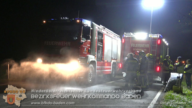 20221115 Verkehrsunfall mit Menschenrettung auf der L154 Günseldorf - Teesdorf Foto: Stefan Schneider BFKDO BADEN 20221115 Verkehrsunfall mit Menschenrettung auf der L154 Günseldorf - Teesdorf Foto: Stefan Schneider BFKDO BADEN