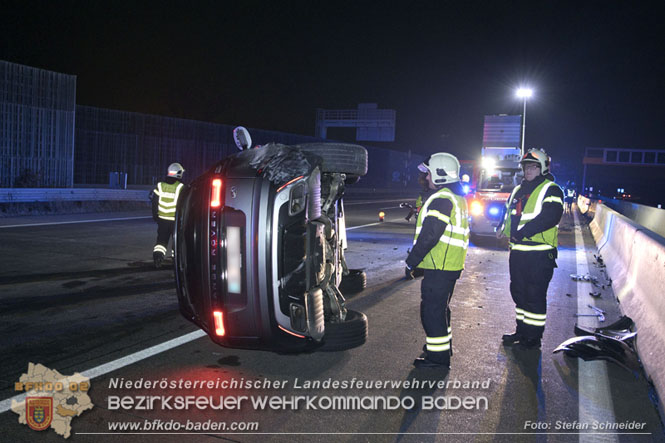 20221120 Verkehrsunfall auf der A2 bei Baden RFB Sd  Foto: Stefan Schneider BFKDO BADEN