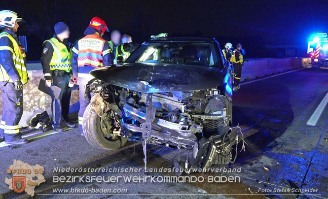 20221120 Verkehrsunfall auf der A2 bei Baden RFB Sd  Foto: Stefan Schneider BFKDO BADEN