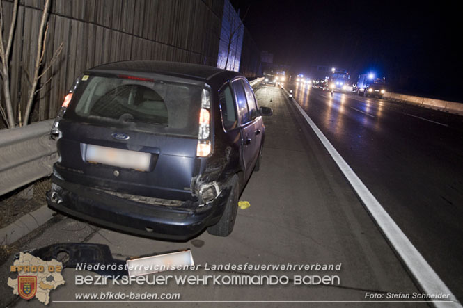 20221120 Verkehrsunfall auf der A2 bei Baden RFB Sd  Foto: Stefan Schneider BFKDO BADEN