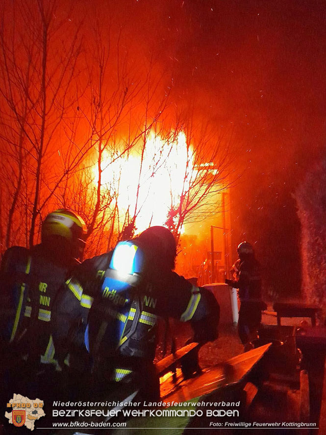 20221121 Brand im Einfamilienhaus in Kottingbrunn  Foto: Marcus Schwarz Freiwillige Feuerwehr Kottingbrunn 