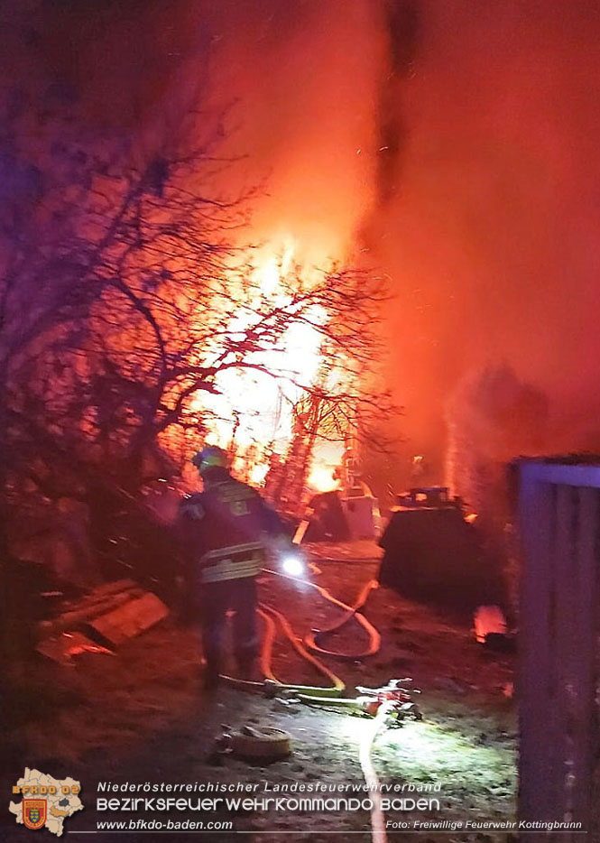 20221121 Brand im Einfamilienhaus in Kottingbrunn  Foto: Melanie Pock Freiwillige Feuerwehr Kottingbrunn 