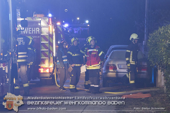 20221121 Brand im Einfamilienhaus in Kottingbrunn  Foto: Stefan Schneider BFKDO BADEN