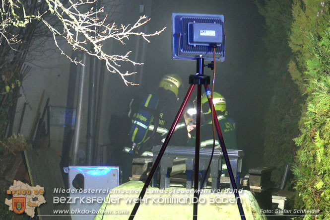 20221121 Brand im Einfamilienhaus in Kottingbrunn  Foto: Stefan Schneider BFKDO BADEN