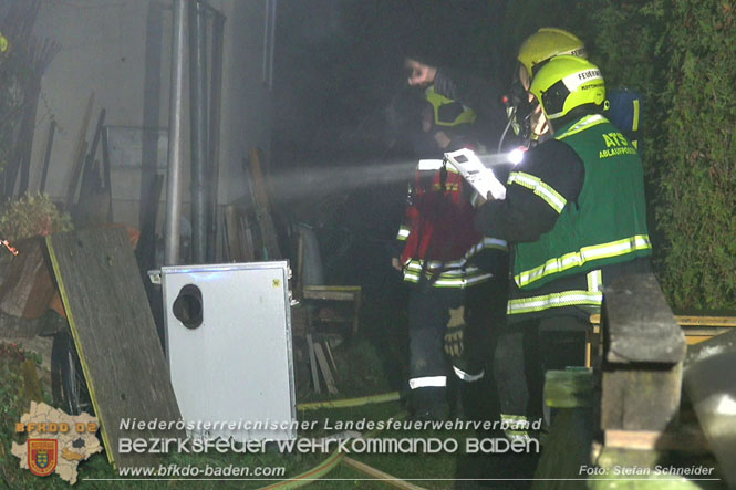 20221121 Brand im Einfamilienhaus in Kottingbrunn  Foto: Stefan Schneider BFKDO BADEN