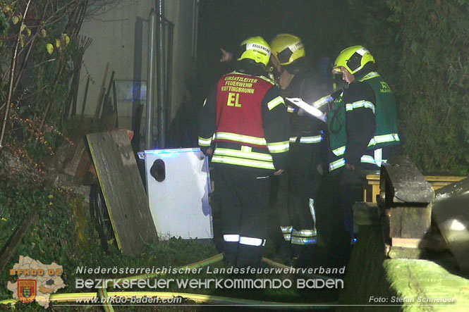 20221121 Brand im Einfamilienhaus in Kottingbrunn  Foto: Stefan Schneider BFKDO BADEN