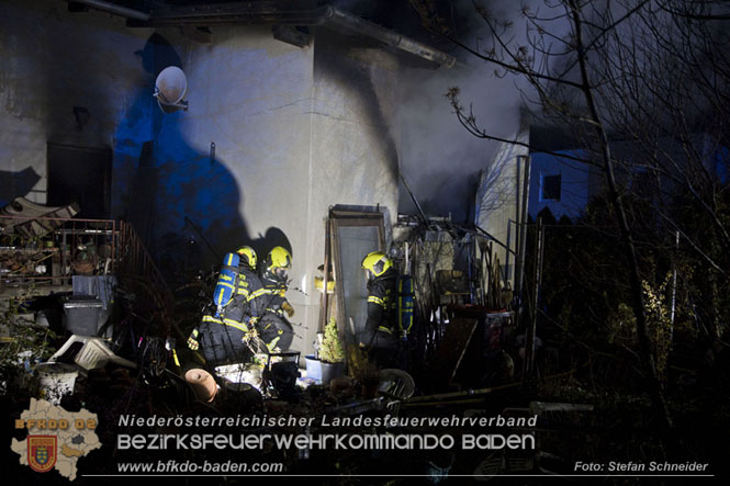 20221121 Brand im Einfamilienhaus in Kottingbrunn  Foto: Stefan Schneider BFKDO BADEN