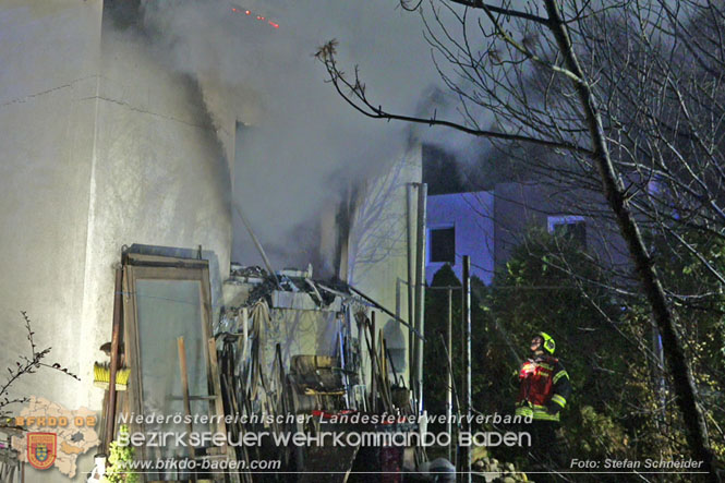 20221121 Brand im Einfamilienhaus in Kottingbrunn  Foto: Stefan Schneider BFKDO BADEN