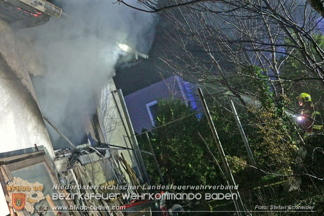 20221121 Brand im Einfamilienhaus in Kottingbrunn  Foto: Stefan Schneider BFKDO BADEN