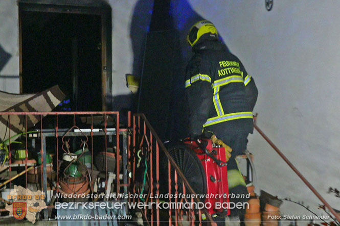 20221121 Brand im Einfamilienhaus in Kottingbrunn  Foto: Stefan Schneider BFKDO BADEN