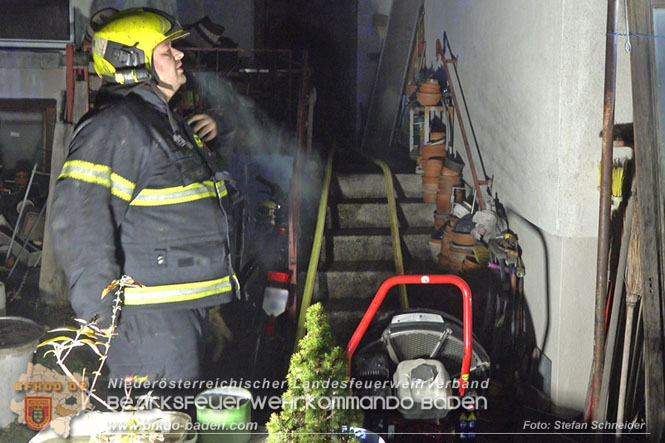 20221121 Brand im Einfamilienhaus in Kottingbrunn  Foto: Stefan Schneider BFKDO BADEN