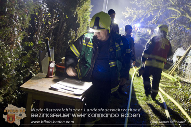 20221121 Brand im Einfamilienhaus in Kottingbrunn  Foto: Stefan Schneider BFKDO BADEN