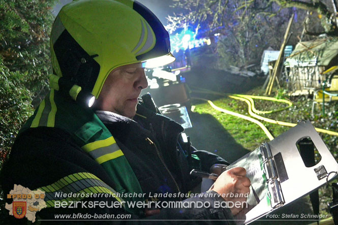 20221121 Brand im Einfamilienhaus in Kottingbrunn  Foto: Stefan Schneider BFKDO BADEN