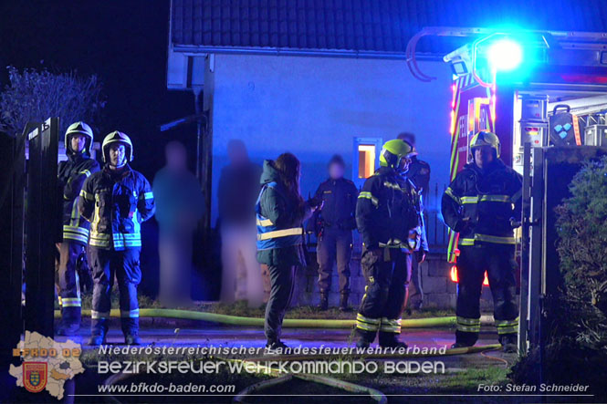 20221121 Brand im Einfamilienhaus in Kottingbrunn  Foto: Stefan Schneider BFKDO BADEN